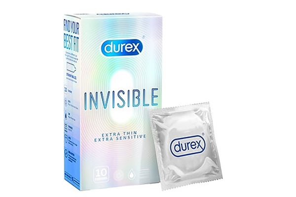 Bao cao su Durex Invisible Extra Thin & Sensitive