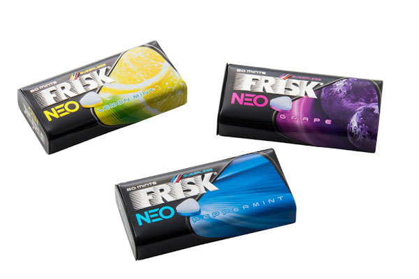 Kẹo ngậm Frisk Neo có 3 hương vị nổi bật