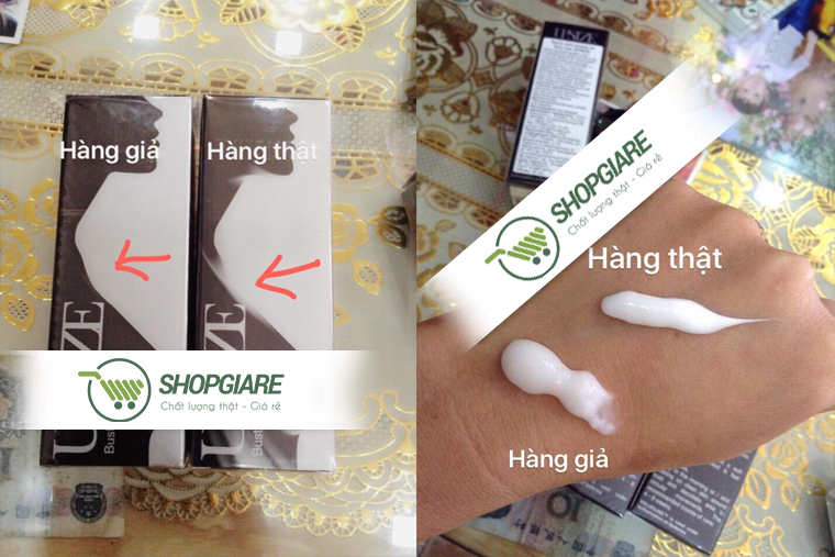 Phân biệt kem nở ngực Upsize thật và giả
