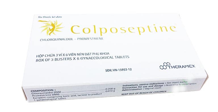 Colposeptine – Viên đặt trị huyết trắng âm đạo