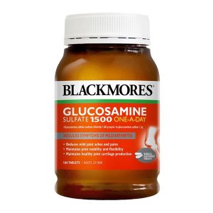 Blackmores Glucosamine Sulfate 1500mg One-A-Day 180 Tablets giảm đau và hỗ trợ tái tạo xương khớp