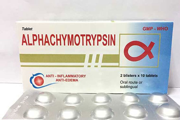 Thuốc kháng viêm alphachymotrypsin