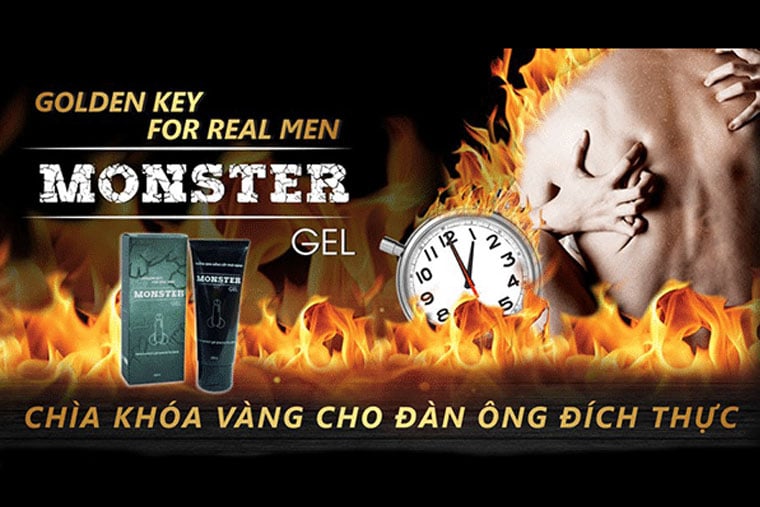 Gel Monster chìa khóa vàng cho đàn ông đích thực