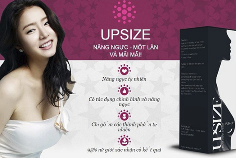 Công dụng của gel nở ngực upsize Công dụng của gel nở ngực upsize